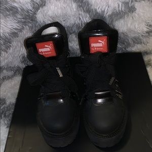 black puma fenty sneaker boots .
